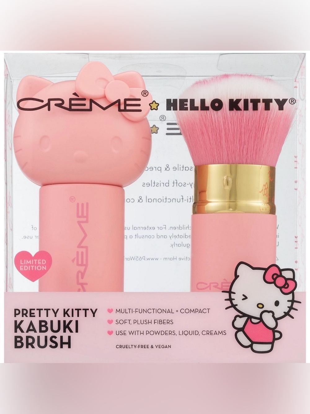 Crème x Hello Kitty Pretty Kitty Pink Kabuki Brush